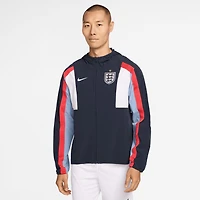 Men's Nike Navy England National Team 2026 Energy Dri-FIT Full-Zip Hooded Jacket