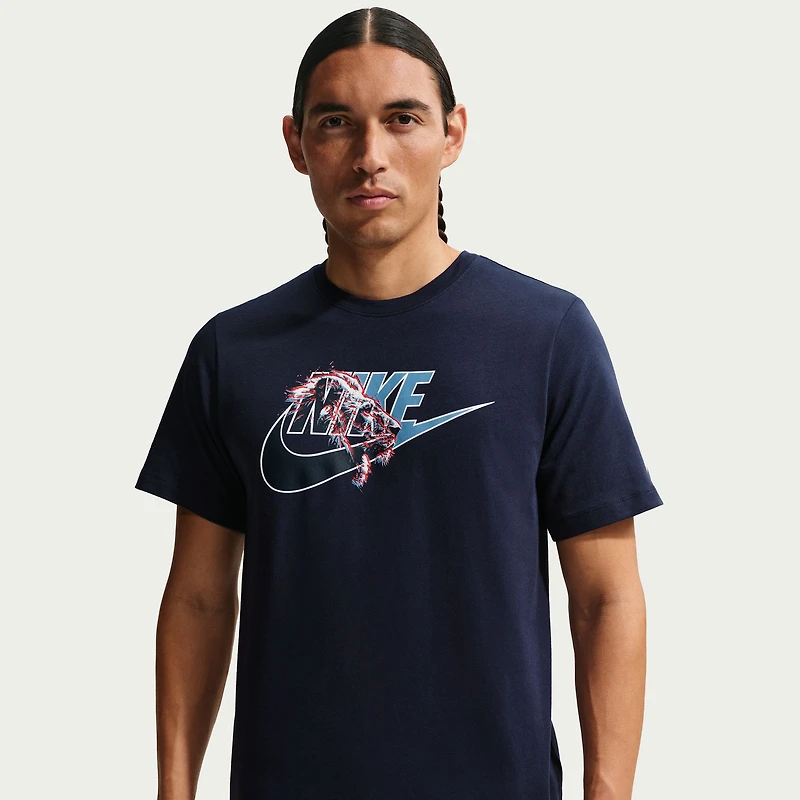 T-shirt Nike Futura bleu marine pour homme, équipe nationale d'Angleterre