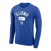 Men's Nike Royal England National Team Lockup Legend Performance Long Sleeve T-Shirt