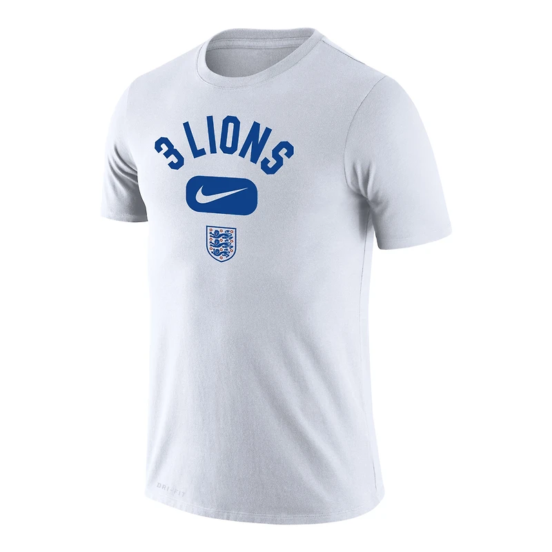 T-shirt de performance Lockup Legend l'équipe nationale d'Angleterre Nike pour homme, blanc
