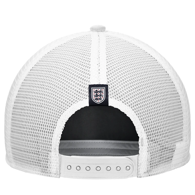 Men's Nike White England National Team Rise Rope Trucker Adjustable Hat