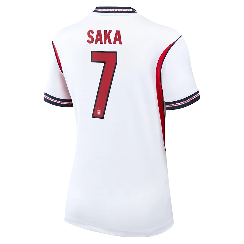 Maillot réplique domicile Nike Bukayo Saka blanc de l'équipe nationale d'Angleterre pour femme (2026).