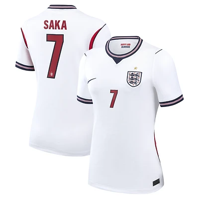 Women's Nike Bukayo Saka White England National Team 2026 Home Stadium Replica Jersey