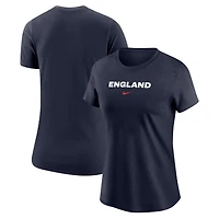 T-shirt Nike bleu marine avec logo de l'équipe nationale d'Angleterre pour femme