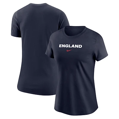 T-shirt Nike bleu marine avec logo de l'équipe nationale d'Angleterre pour femme