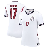 Maillot réplique domicile Nike Phil Foden blanc de l'équipe nationale d'Angleterre 2026 pour femme