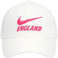 Casquette réglable Nike blanche pour femme de l'équipe nationale d'Angleterre Campus