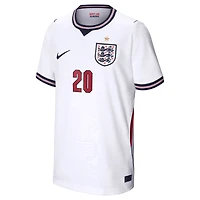 Maillot réplique domicile Nike Cole Palmer blanc de l'équipe nationale d'Angleterre 2026 pour jeunes