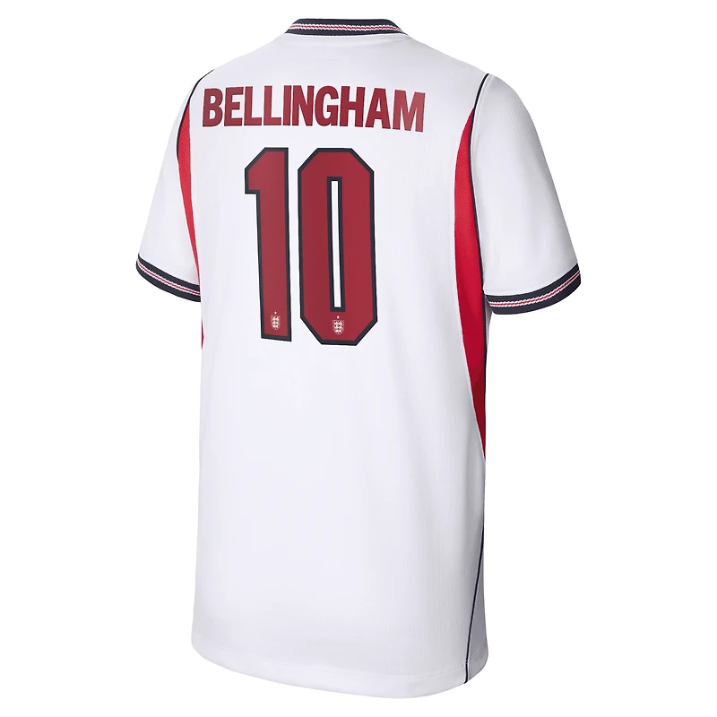 Maillot réplique domicile Nike Jude Bellingham blanc de l'équipe nationale d'Angleterre 2026