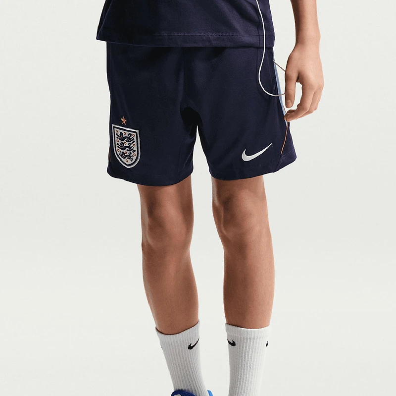 Short Nike Strike Dri-FIT bleu marine pour jeunes, équipe nationale d'Angleterre 2026