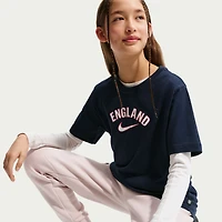 Youth Nike Navy England National Team Wordmark T-Shirt