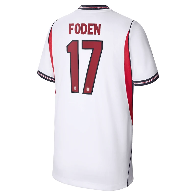 Youth Nike Phil Foden White England National Team 2026 Home Stadium Replica Jersey