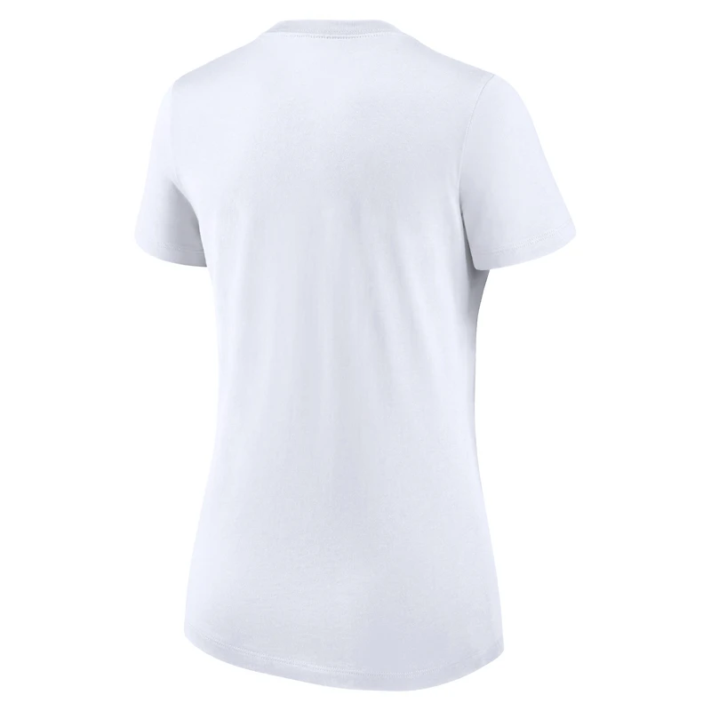 T-shirt à écusson triple mélange Nike Angleterre pour femme, blanc