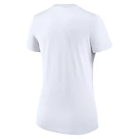 T-shirt à écusson triple mélange Nike Angleterre pour femme, blanc