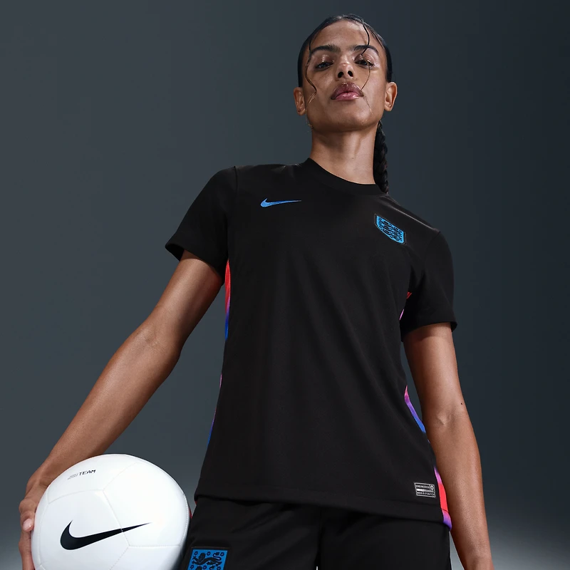 Women's Nike Black England National Team 2025/26 Away Replica Jersey