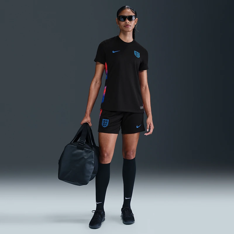 Women's Nike Black England National Team 2025/26 Away Replica Jersey