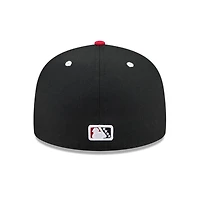 Casquette ajustée 59FIFTY noire New Era pour homme, thème Erie SeaWolves