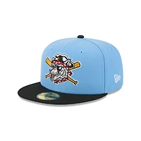 Casquette ajustée 59FIFTY bleu clair pour homme New Era Erie SeaWolves Theme Nights