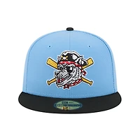 Casquette ajustée 59FIFTY bleu clair pour homme New Era Erie SeaWolves Theme Nights