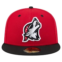 Casquette ajustée 59FIFTY pour homme Erie SeaWolves Authentic Collection New Era rouge/noir