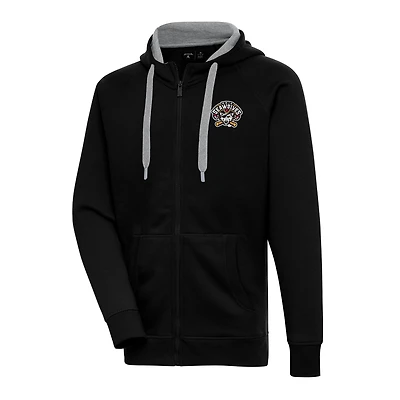 Sweat à capuche entièrement zippé Antigua Black Erie SeaWolves Victory pour homme