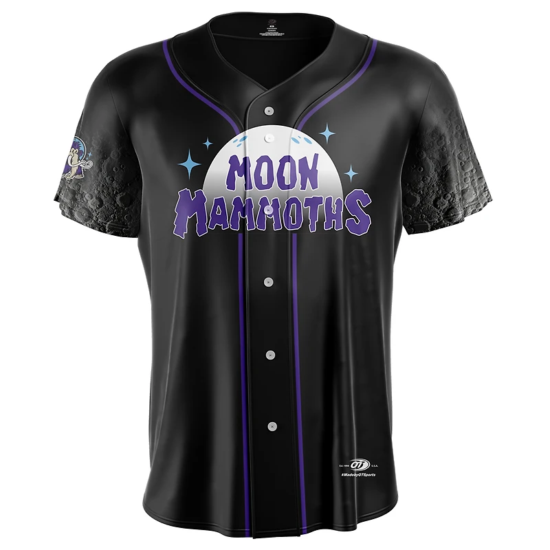 Maillot réplique alternatif noir pour homme des Erie SeaWolves Moon Mammoths