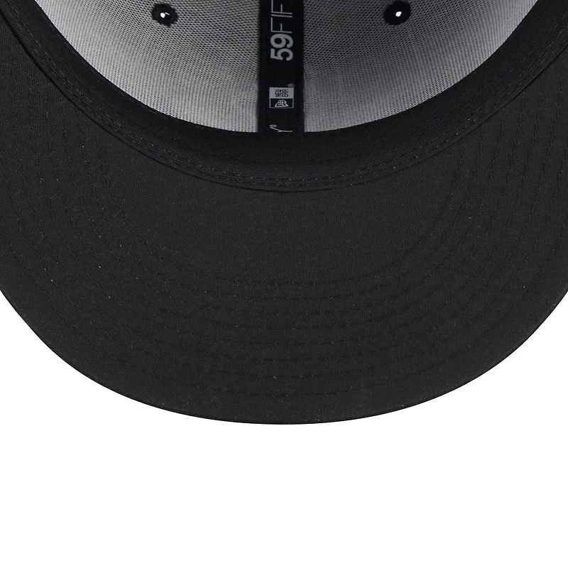 Casquette ajustée 59FIFTY avec logo alternatif Erie SeaWolves New Era pour homme, noire