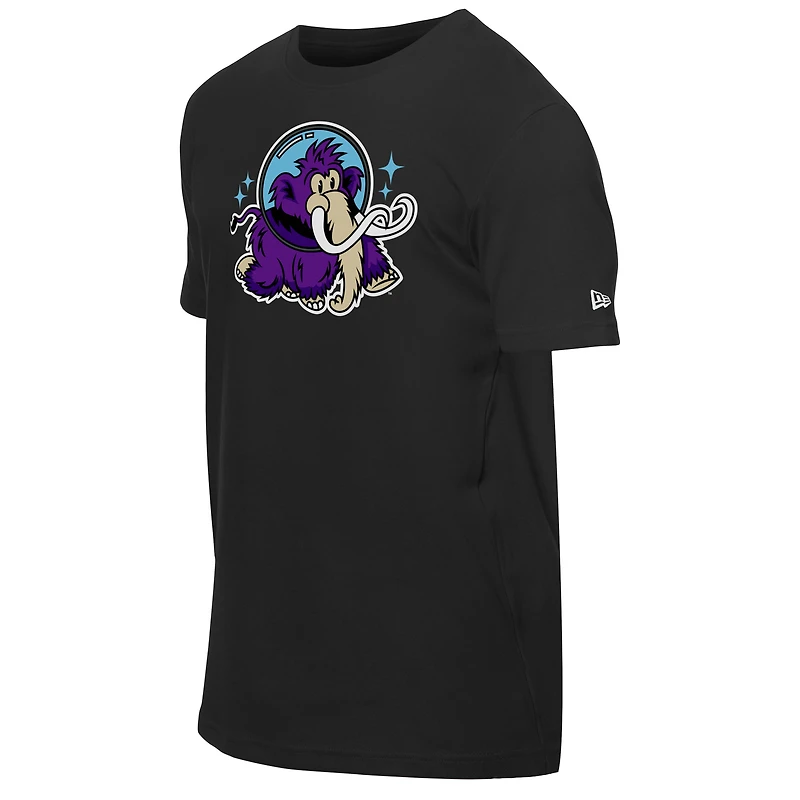 T-shirt de sport noir New Era pour homme, motif Erie SeaWolves Moon Mammoths