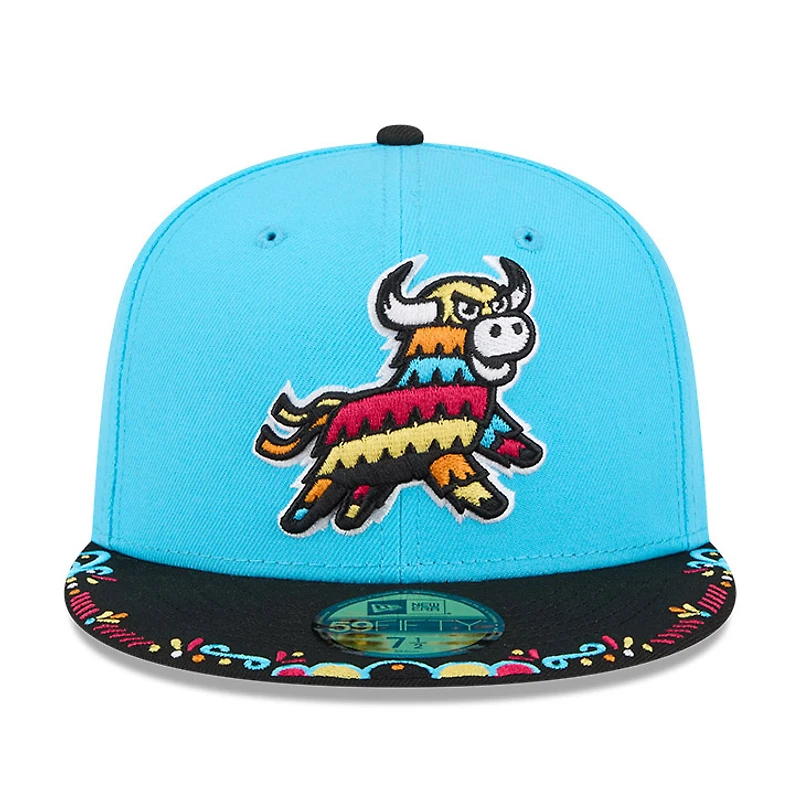 Men's New Era Blue/Black Erie SeaWolves 2026 Copa De La Diversion 59FIFTY Fitted Hat