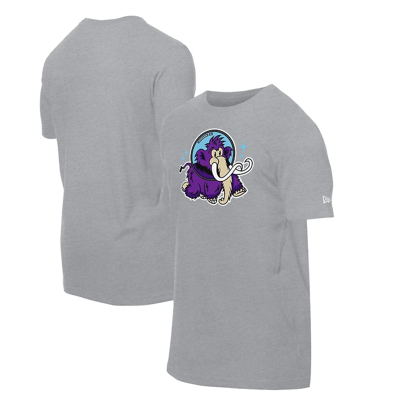 T-shirt gris New Era pour homme, motif Erie SeaWolves Moon Mammoths