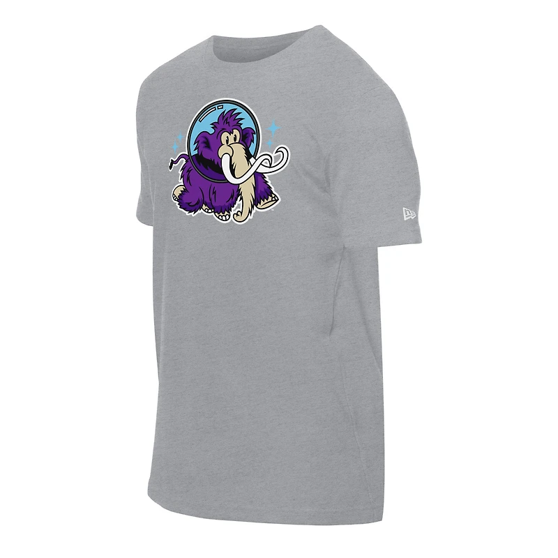 T-shirt gris New Era pour homme, motif Erie SeaWolves Moon Mammoths