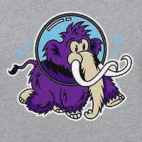 T-shirt gris New Era pour homme, motif Erie SeaWolves Moon Mammoths