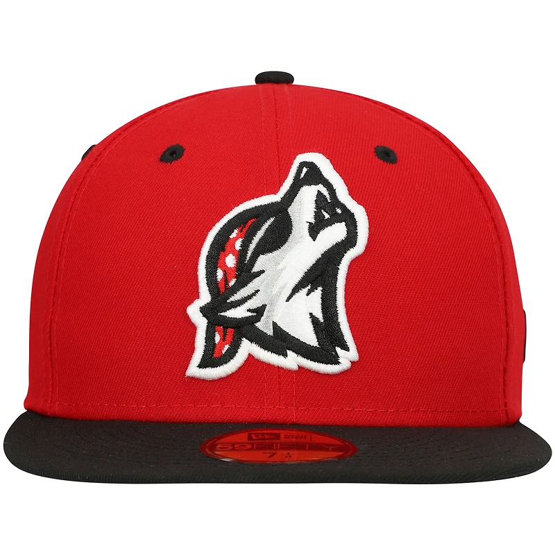 Casquette ajustée rouge New Era Erie SeaWolves Authentic Collection Team Alternate 59FIFTY pour homme