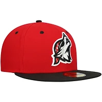 Casquette ajustée rouge New Era Erie SeaWolves Authentic Collection Team Alternate 59FIFTY pour homme