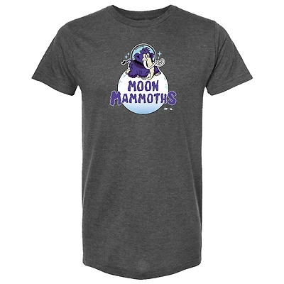 T-shirt unisexe gris « Erie SeaWolves Moon Mammoths » alternatif