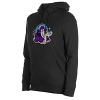 Sweat à capuche en polaire noir New Era pour femme, Erie SeaWolves Moon Mammoths