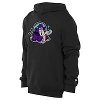 Sweat à capuche en polaire noir New Era pour jeunes Erie SeaWolves Moon Mammoths