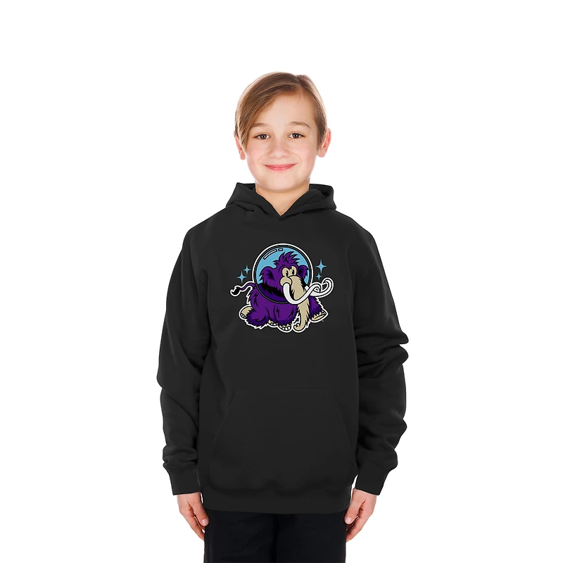 Youth New Era  Black Erie SeaWolves Moon Mammoths Fleece Pullover Hoodie