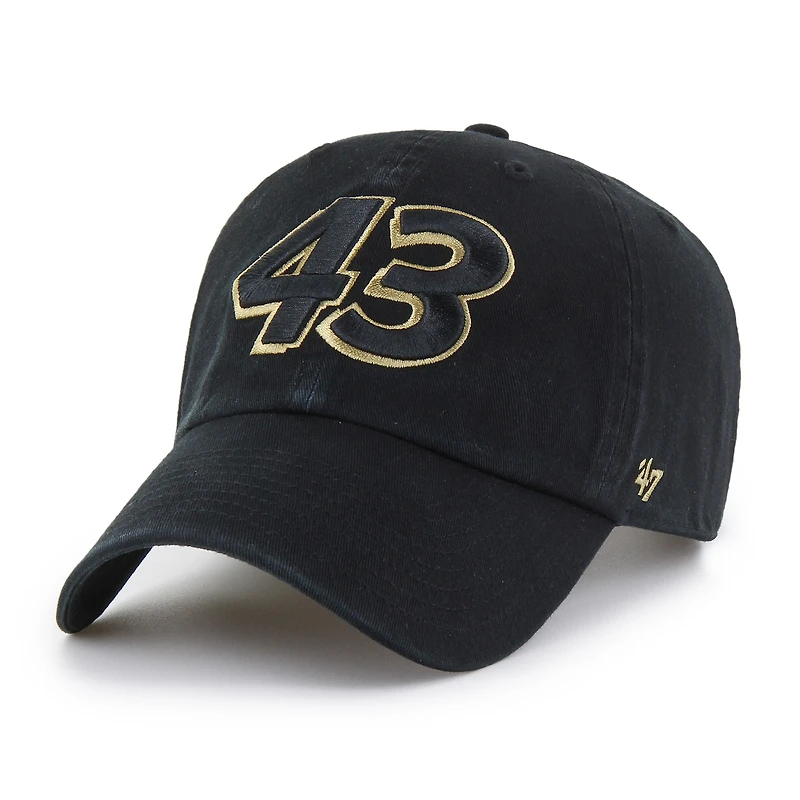 Men's '47  Black Erik Jones  Clean Up Adjustable Hat