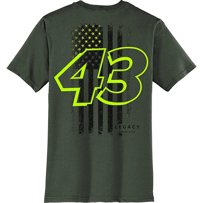Men's LEGACY Motor Club Team Collection  Green Erik Jones Flag T-Shirt