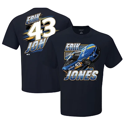 T-shirt pour homme LEGACY Motor Club Team Collection Navy Erik Jones Blister
