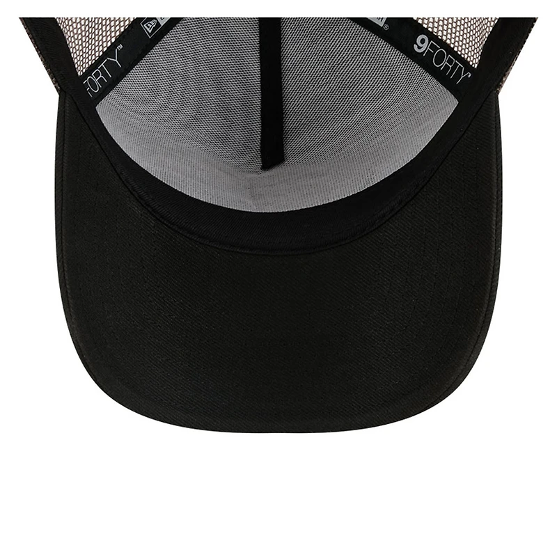 Men's New Era  Black Erik Jones  Camo 9FORTY A-Frame Trucker Adjustable Hat