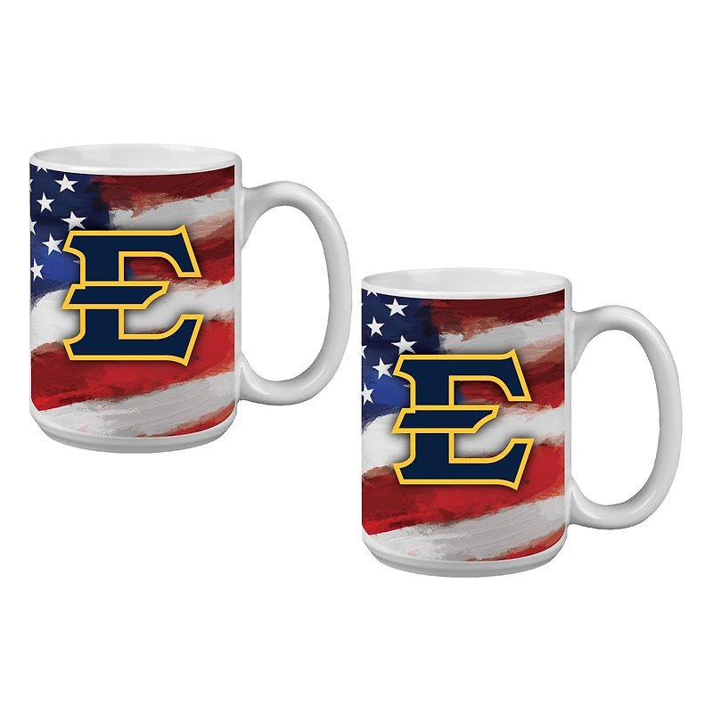 ETSU Buccaneers Two-Pack 15oz. Americana Mug Set