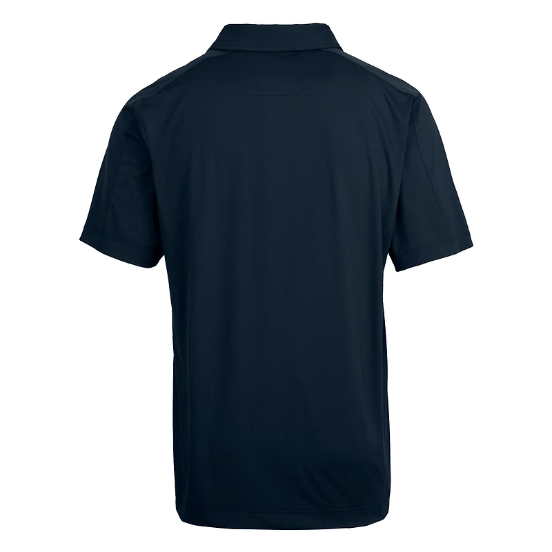 Polo extensible texturé Vault Prospect bleu marine ETSU Buccaneers pour homme Cutter & Buck