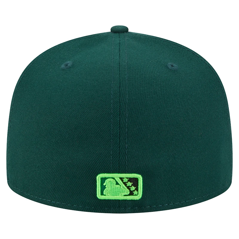 Men's New Era  Green Eugene Emeralds Authentic Collection 59FIFTY Fitted Hat