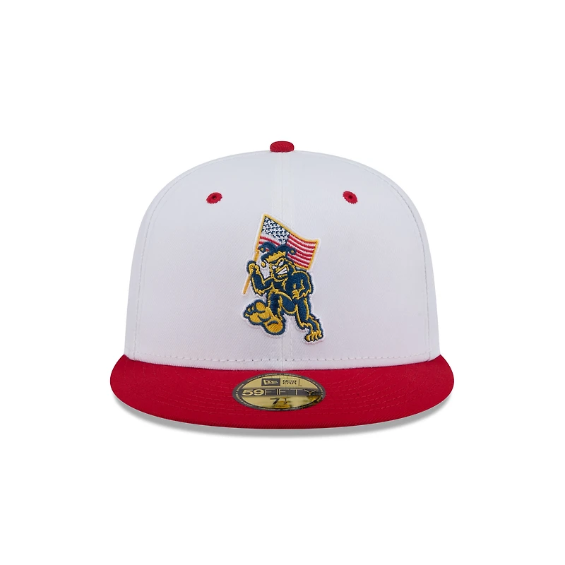 Casquette ajustée 59FIFTY pour homme New Era White Eugene Emeralds Theme Nights