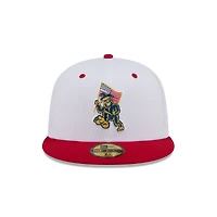 Casquette ajustée 59FIFTY pour homme New Era White Eugene Emeralds Theme Nights