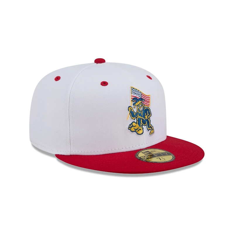 Casquette ajustée 59FIFTY pour homme New Era White Eugene Emeralds Theme Nights
