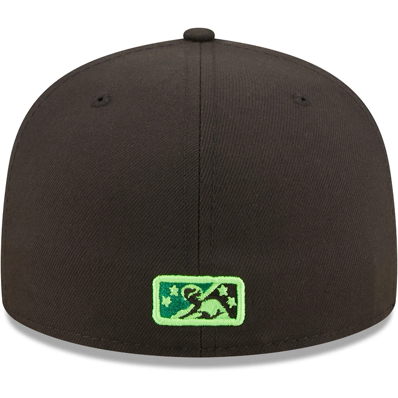 Casquette ajustée 59FIFTY pour homme Eugene Emeralds Authentic Collection noire New Era