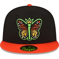 Men's New Era Black Eugene Emeralds Copa De La Diversion 59FIFTY Fitted Hat